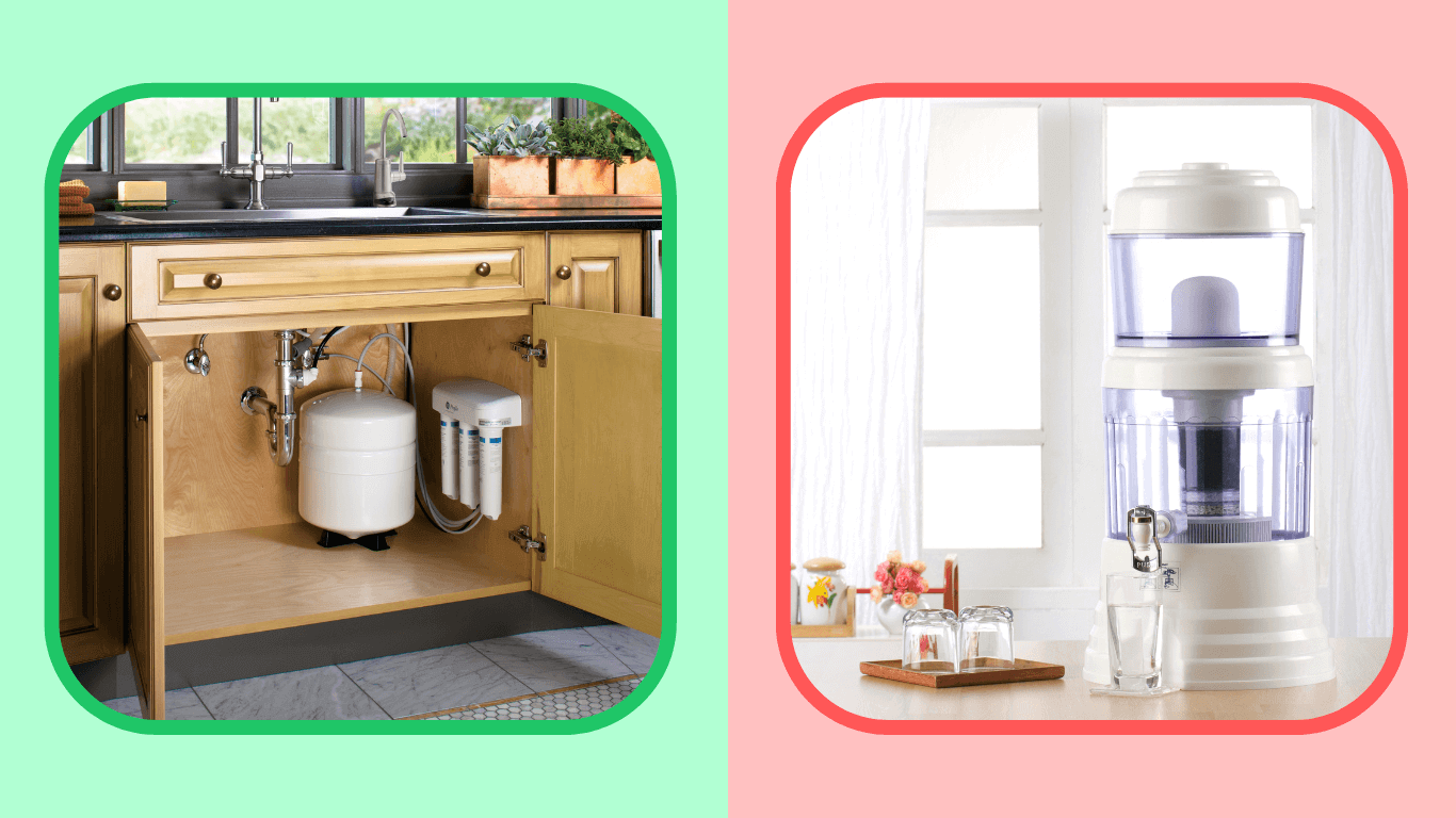 under sink vs normal water filter